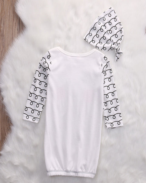 Long Sleeve +  2 Pieces Hat Clothes Set