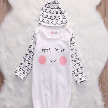 Long Sleeve +  2 Pieces Hat Clothes Set