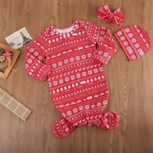 Snowflake Romper Jumpsuit + Headband Hat