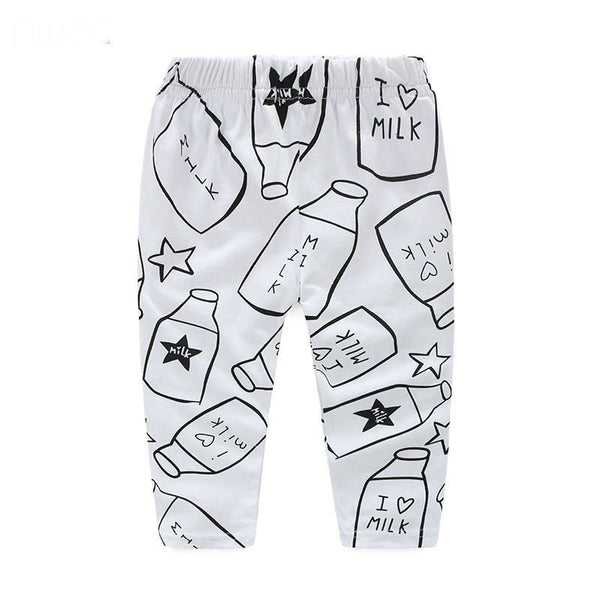 Milk Bottle Print Clothes Set
