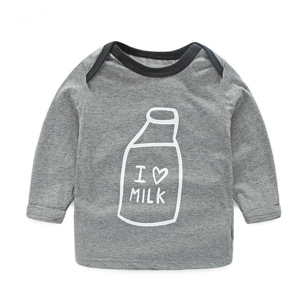 Milk Bottle Print Clothes Set